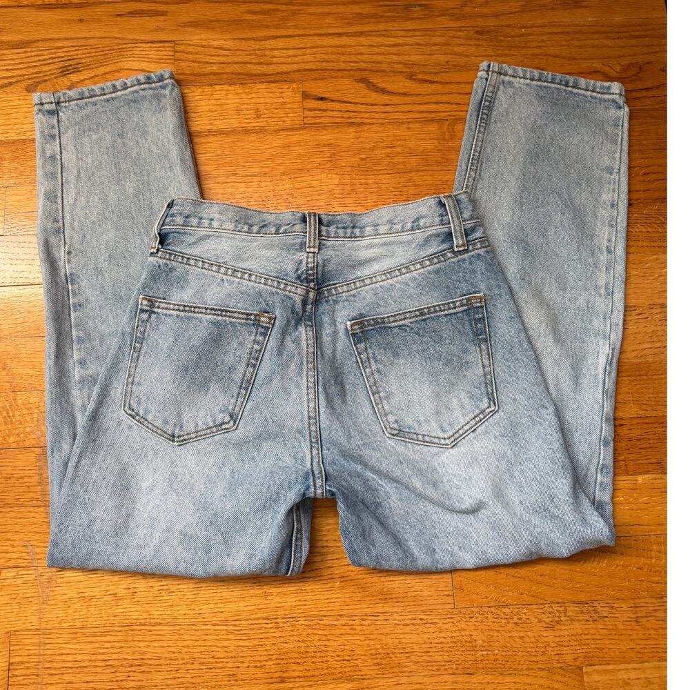J Galt Brandy Melville 100% Cotton Button Fly Light Wash Jeans sz Womens Sm